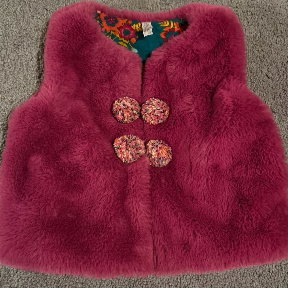 Plush Pink Faux Fur Vest